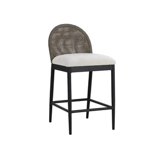 Nova Outdoor Counter Stool, Black