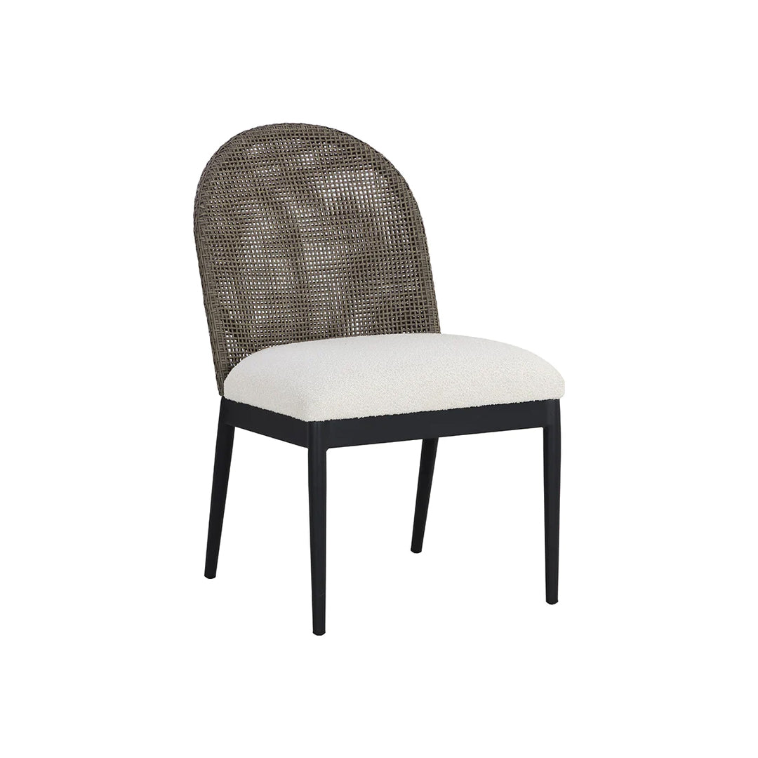 Nova Outdoor Dining Chair, Black