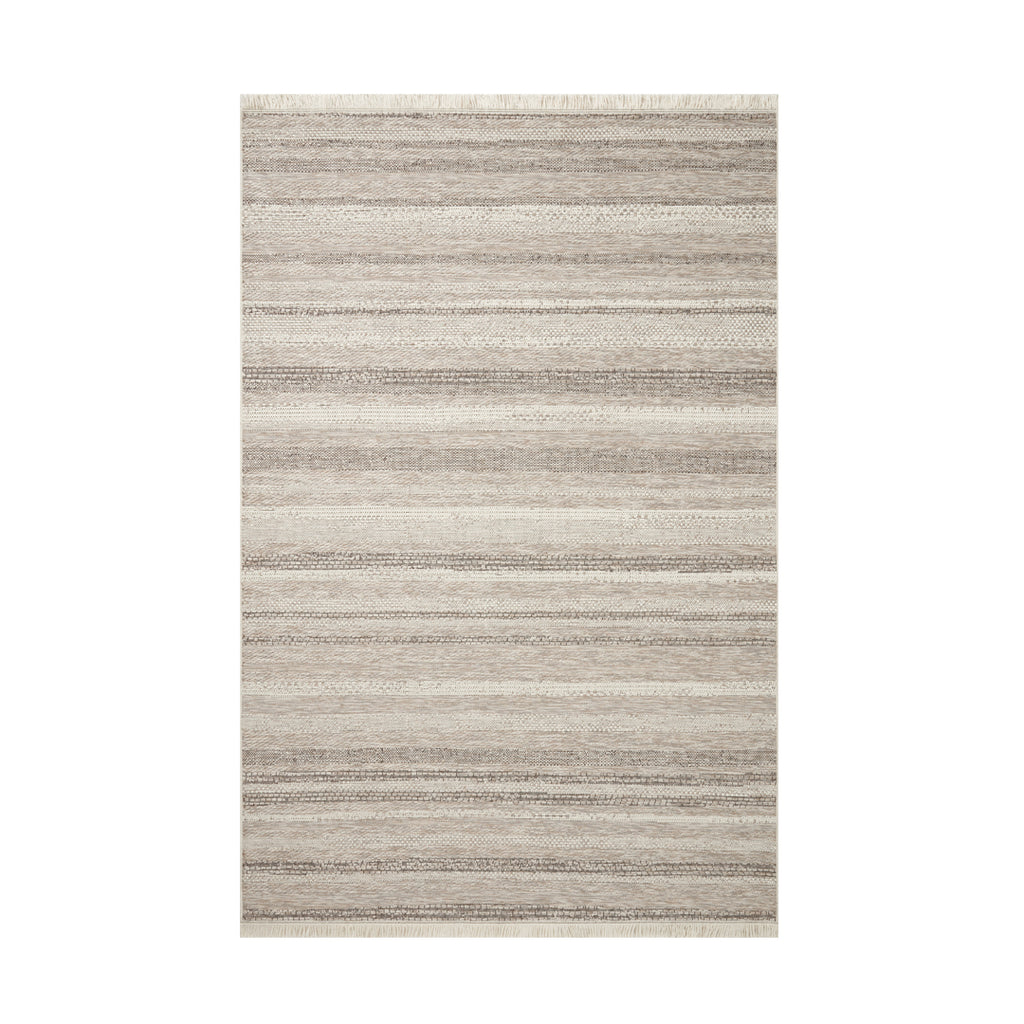 Amber Lewis × Loloi Malibu II Ivory / Dove Rug