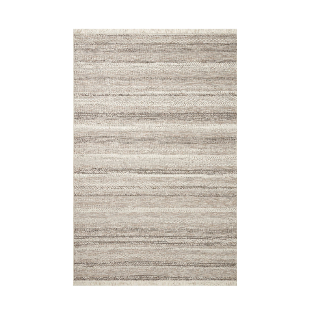 Amber Lewis × Loloi Malibu II Ivory / Dove Rug