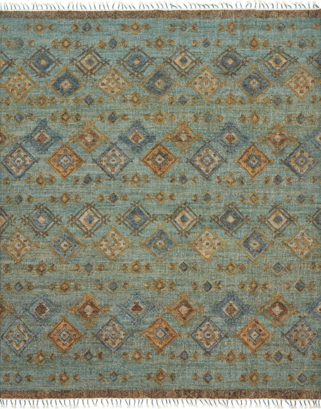 Owen Sea / Blue 9'-3" x 13' Area Rug - OW-04 - 9'-3" x 13'