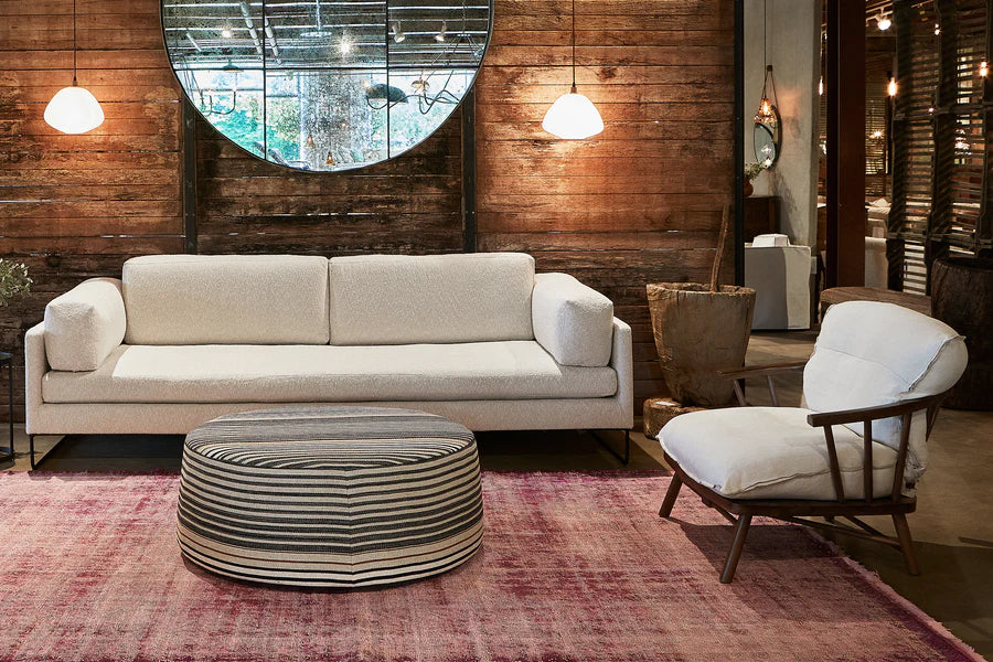 Ralph Striped Ottoman