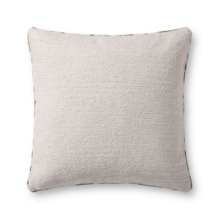 Magnolia Home by Joanna Gaines x Loloi Elara White / Green Pillow