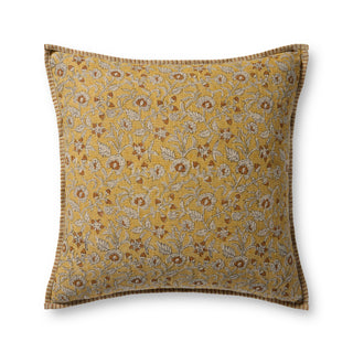 Gold / Multi Floral Pillow