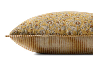 Gold / Multi Floral Pillow