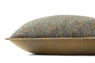 Light Blue / Multi Floral Pillow