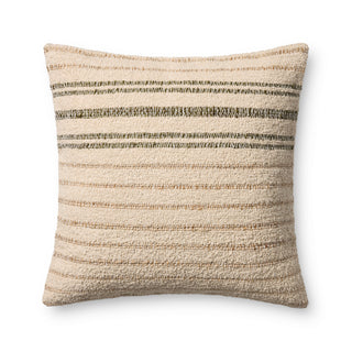 Amber Lewis x Loloi Atley Natural / Olive Pillow