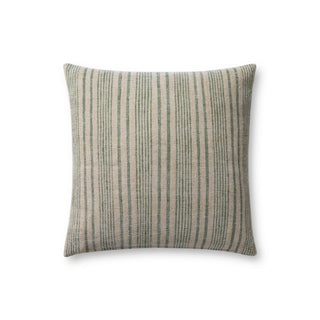 Magnolia Home by Joanna Gaines x Loloi Elaine Beige / Sage Pillow