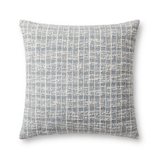 Magnolia Home by Joanna Gaines x Loloi Killian Blue / White Pillow