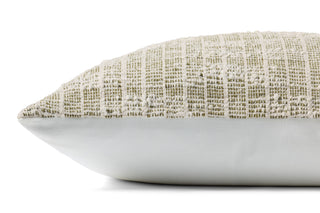 Magnolia Home by Joanna Gaines x Loloi Killian Green / White Pillow