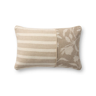 Nadine Floral Striped Pillow