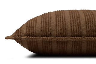 Amber Lewis x Loloi Aspyn Brown Pillow