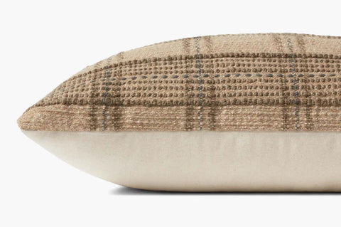 Calista Pillow, Tan / Slate