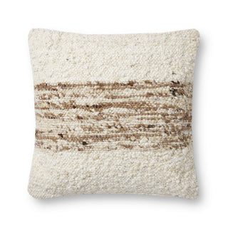 Amber Lewis x Loloi Marie Ivory / Camel Pillow