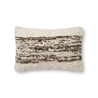 Amber Lewis x Loloi Joan Ivory / Tobacco Pillow