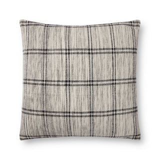 Amber Lewis x Loloi Dalia Ivory / Granite Pillow
