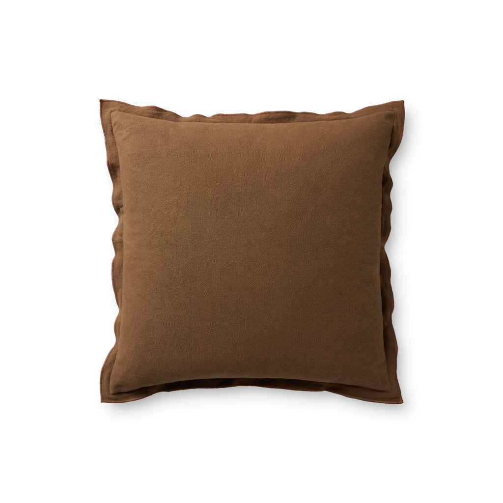 Leanne Ford x Loloi Captain Brown 26'' x 26'' Pillow Cover Only - PLF0003 - 26'' x 26'' Cover Only