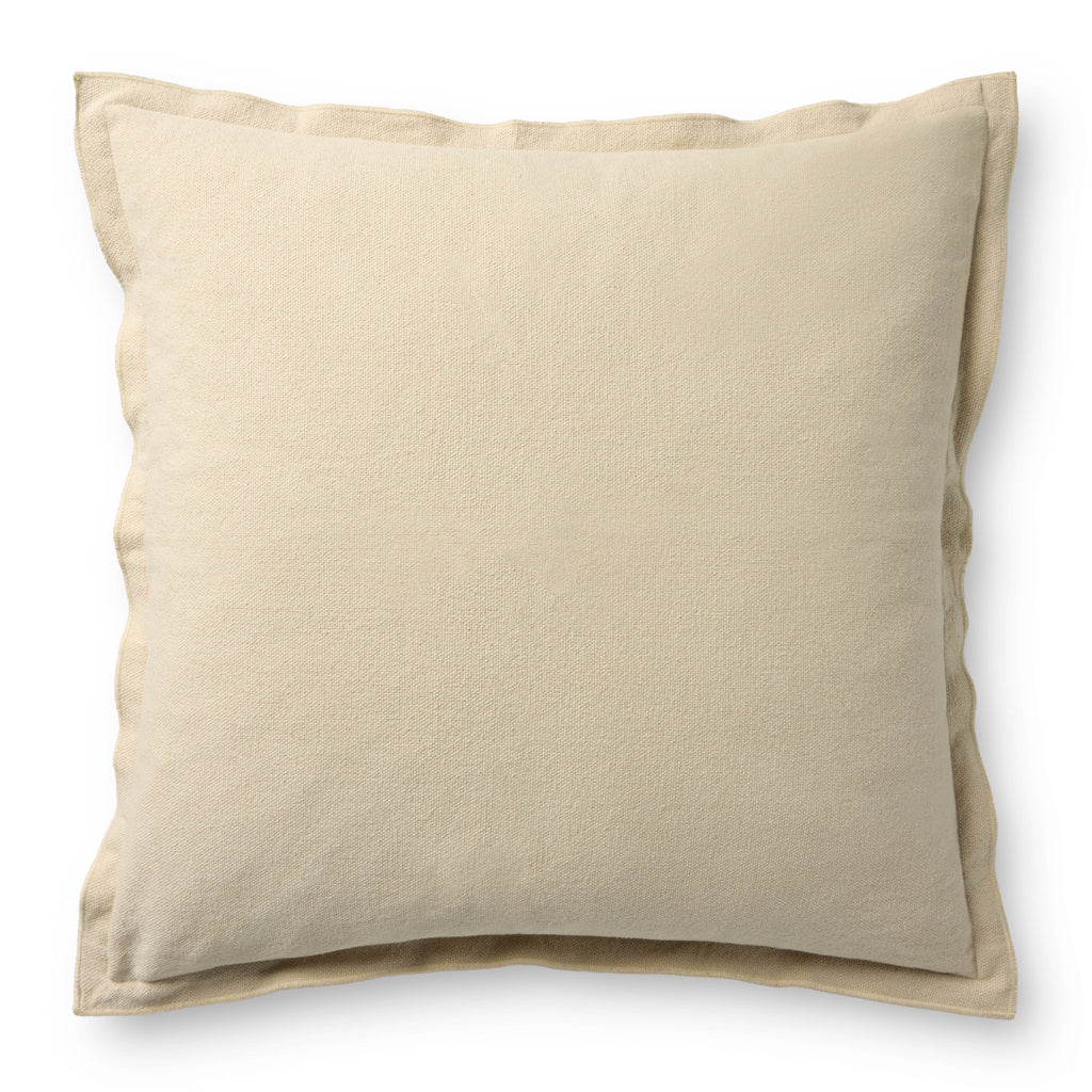 Leanne Ford x Loloi Captain Ivory 18'' x 18'' Pillow Cover Only - PLF0003 - 18'' x 18'' Cover Only