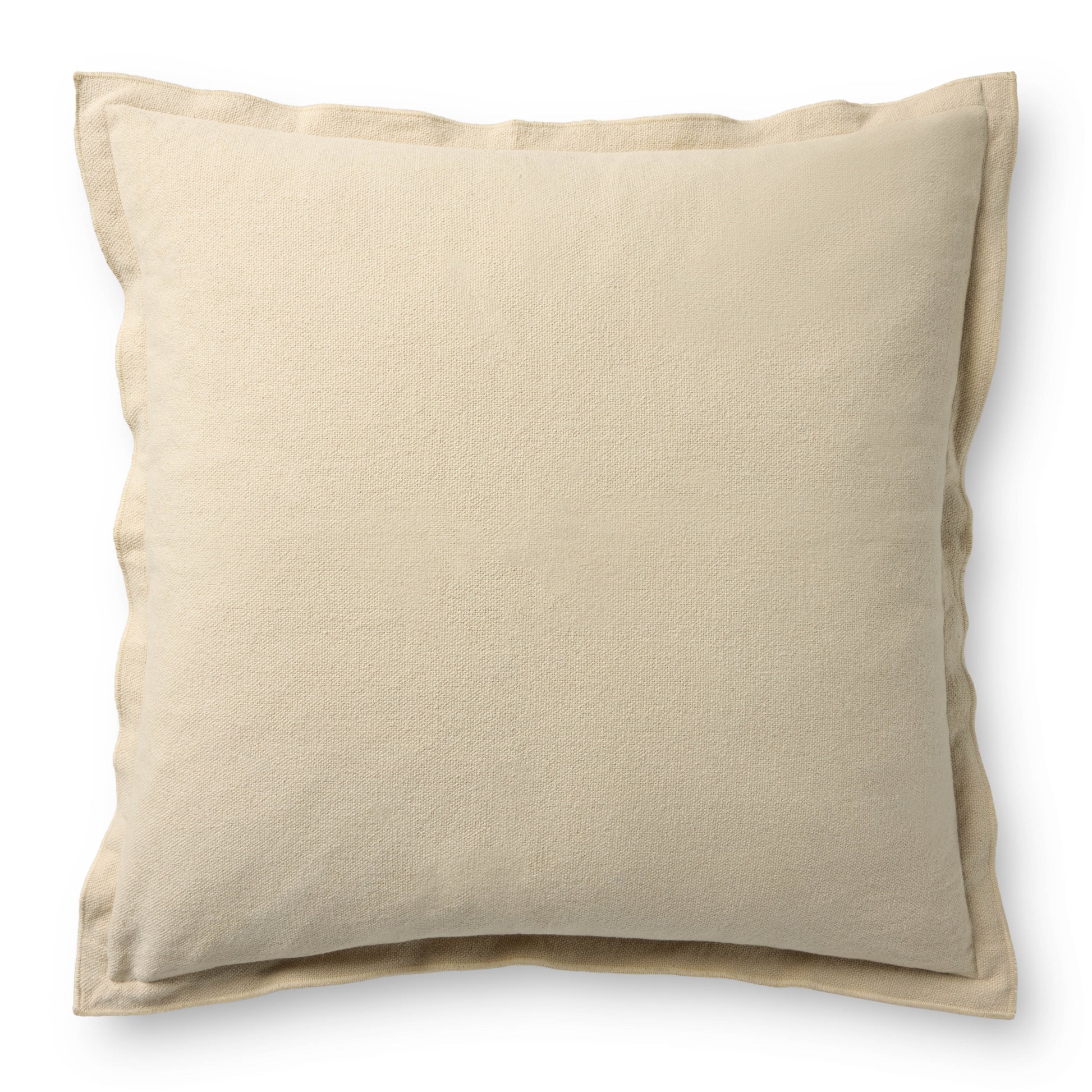 Leanne Ford x Loloi Captain Ivory 18'' x 18'' Pillow Cover Only - PLF0003 - 18'' x 18'' Cover Only