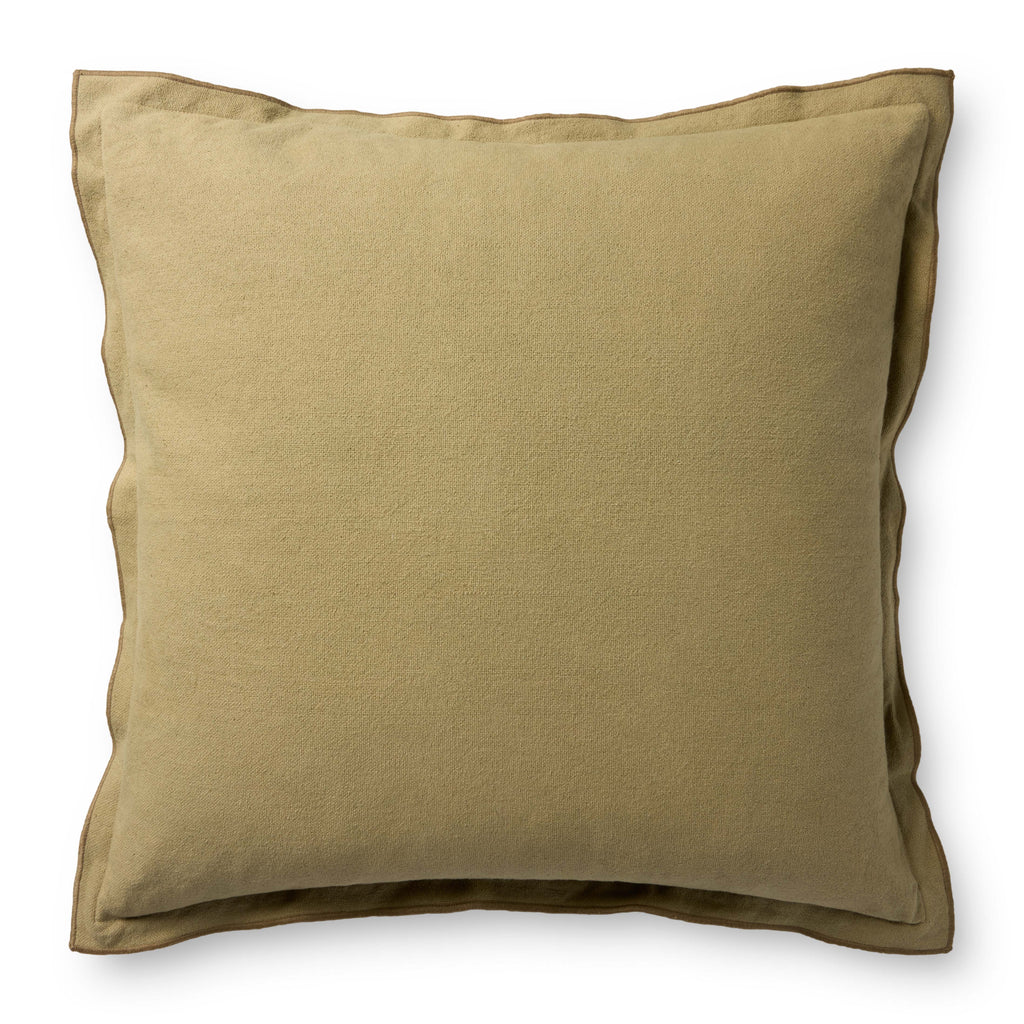 Leanne Ford x Loloi Captain Olive 18'' x 18'' Pillow Cover Only - PLF0003 - 18'' x 18'' Cover Only