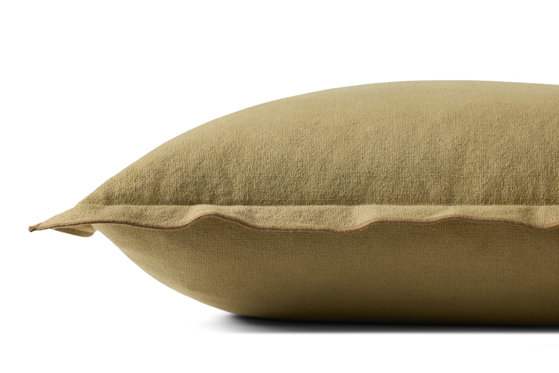 Leanne Ford x Loloi Captain Olive 18'' x 18'' Pillow Cover Only - PLF0003 - 18'' x 18'' Cover Only