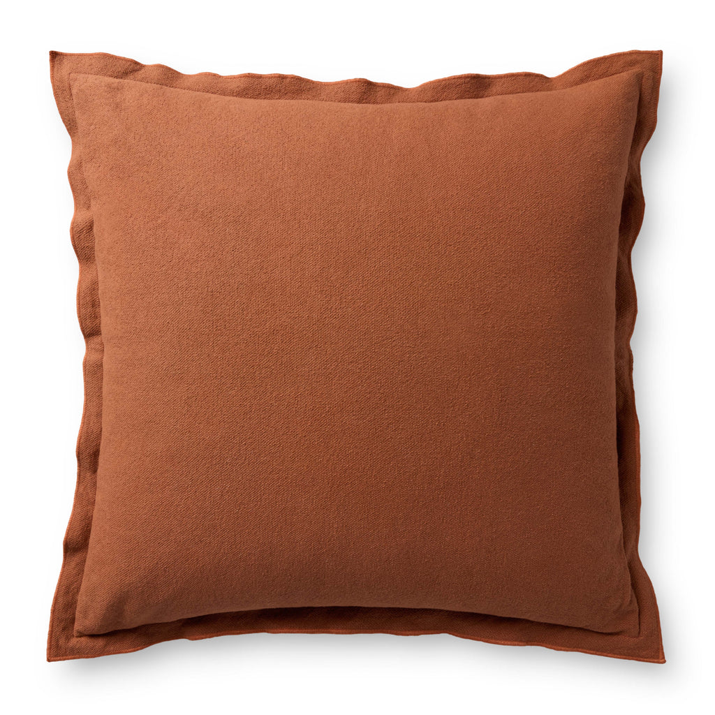 Leanne Ford x Loloi Captain Rust 18'' x 18'' Pillow Cover Only - PLF0003 - 18'' x 18'' Cover Only