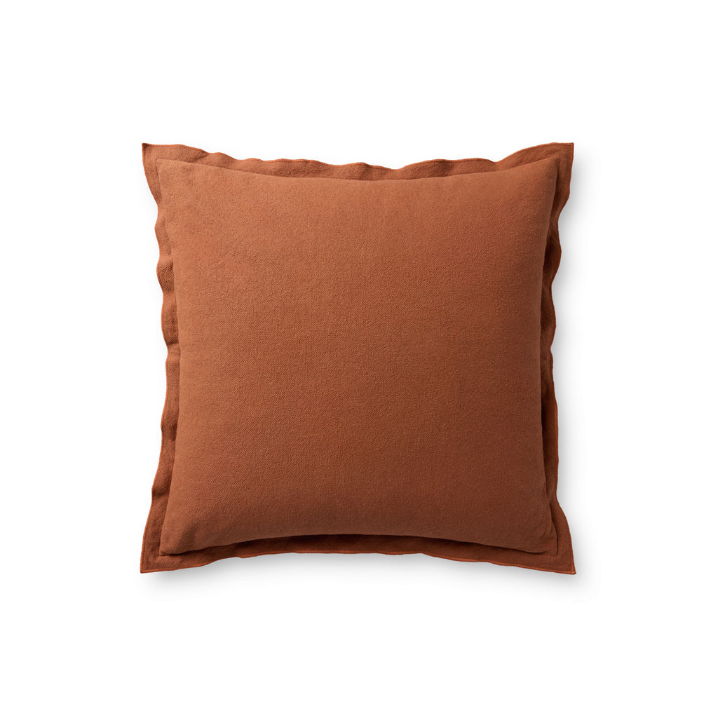 Leanne Ford x Loloi Captain Rust 26'' x 26'' Pillow Cover Only - PLF0003 - 26'' x 26'' Cover Only