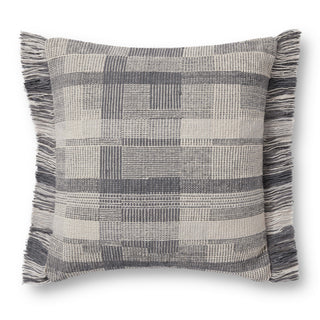Amber Lewis x Loloi Birdie Silver / Ivory Pillow