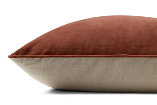 Magnolia Home by Joanna Gaines x Loloi Lydia Chestnut Pillow