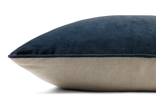 Magnolia Home by Joanna Gaines x Loloi Lydia Dark Blue Pillow