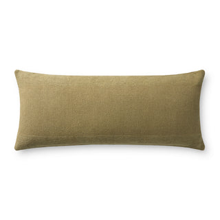 Leanne Ford x Loloi Medlock Olive 13'' x 35'' Cover w/Poly Pillow - PLF0001 - 13'' x 35'' Cover w/Poly