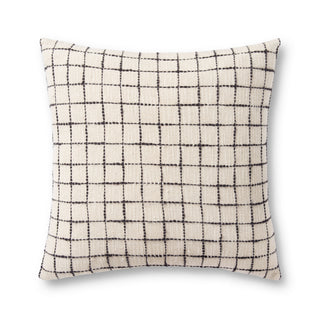 Magnolia Home by Joanna Gaines x Loloi Mary Ivory / Black Pillow