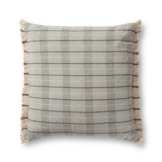 Magnolia Home by Joanna Gaines x Loloi Riley Sage / Natural Pillow