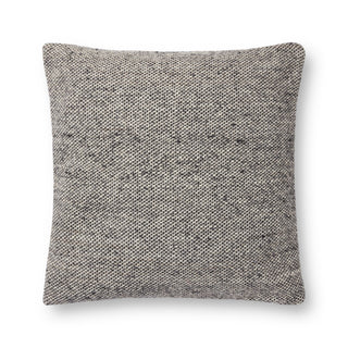 Amber Lewis x Loloi Claudette Charcoal / Grey Pillow