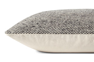 Amber Lewis x Loloi Claudette Charcoal / Grey Pillow