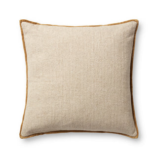 Amber Lewis x Loloi Aveline Ivory / Gold Pillow