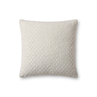 Magnolia Home by Joanna Gaines x Loloi Indie Ivory Pillow