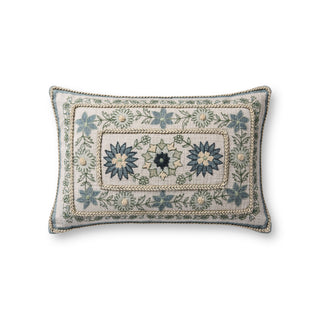 Blue / Multi Botanical 13" x 21" Pillow