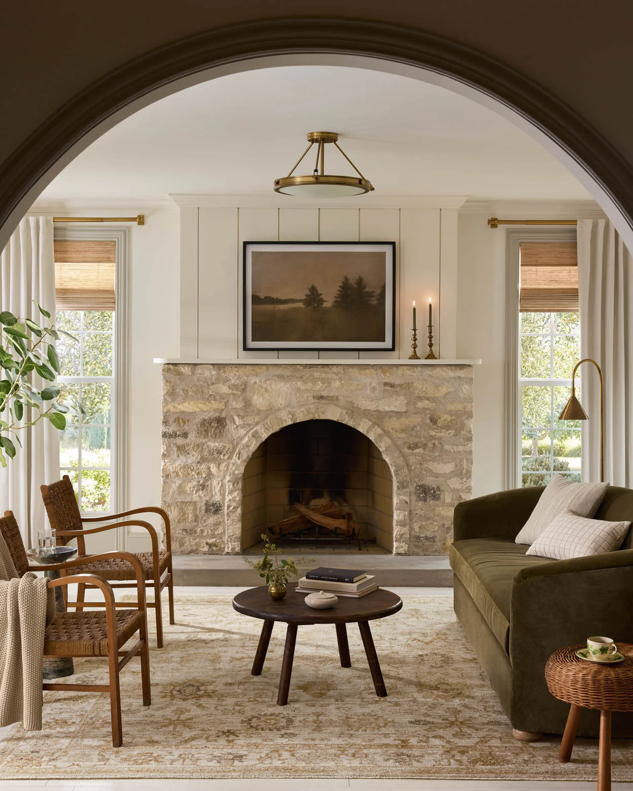 Magnolia Home by Joanna Gaines x Loloi Pace Natural / Gold Rug