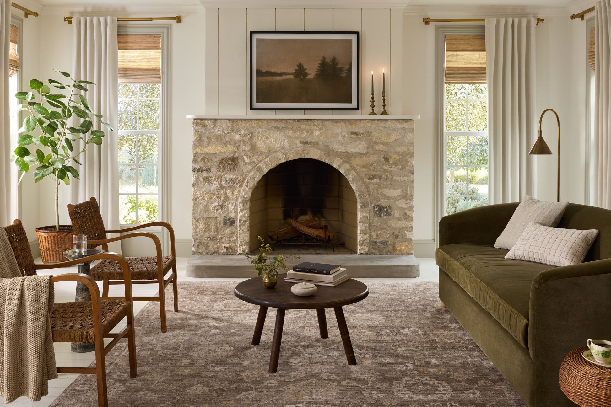 Magnolia Home by Joanna Gaines x Loloi Pace Taupe / Wheat 11'-6" x 15'-4"  Area Rug - PAC-03 - 11'-6" x 15'-4" 