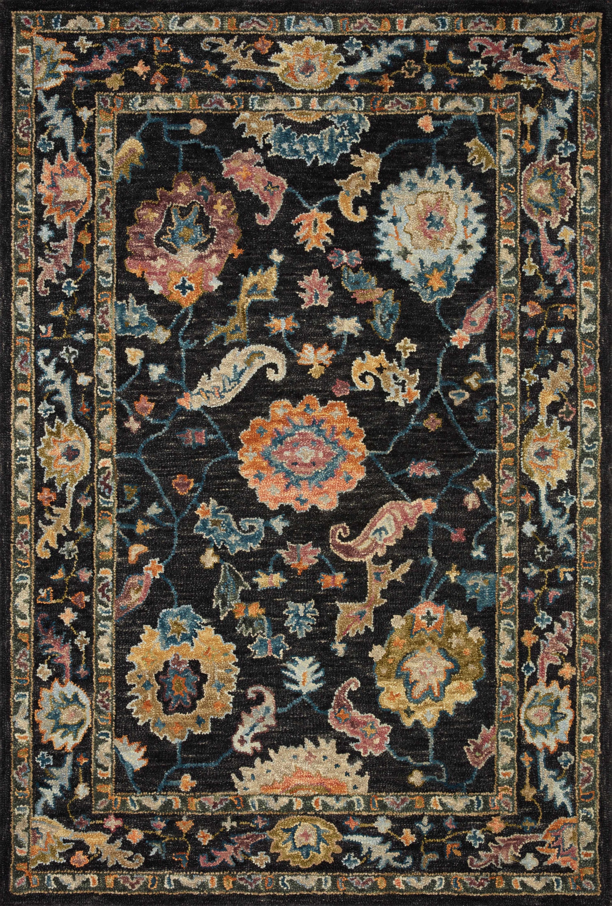 Padma Black / Multi 9'-3" x 13' Area Rug - PMA-01 - 9'-3" x 13'