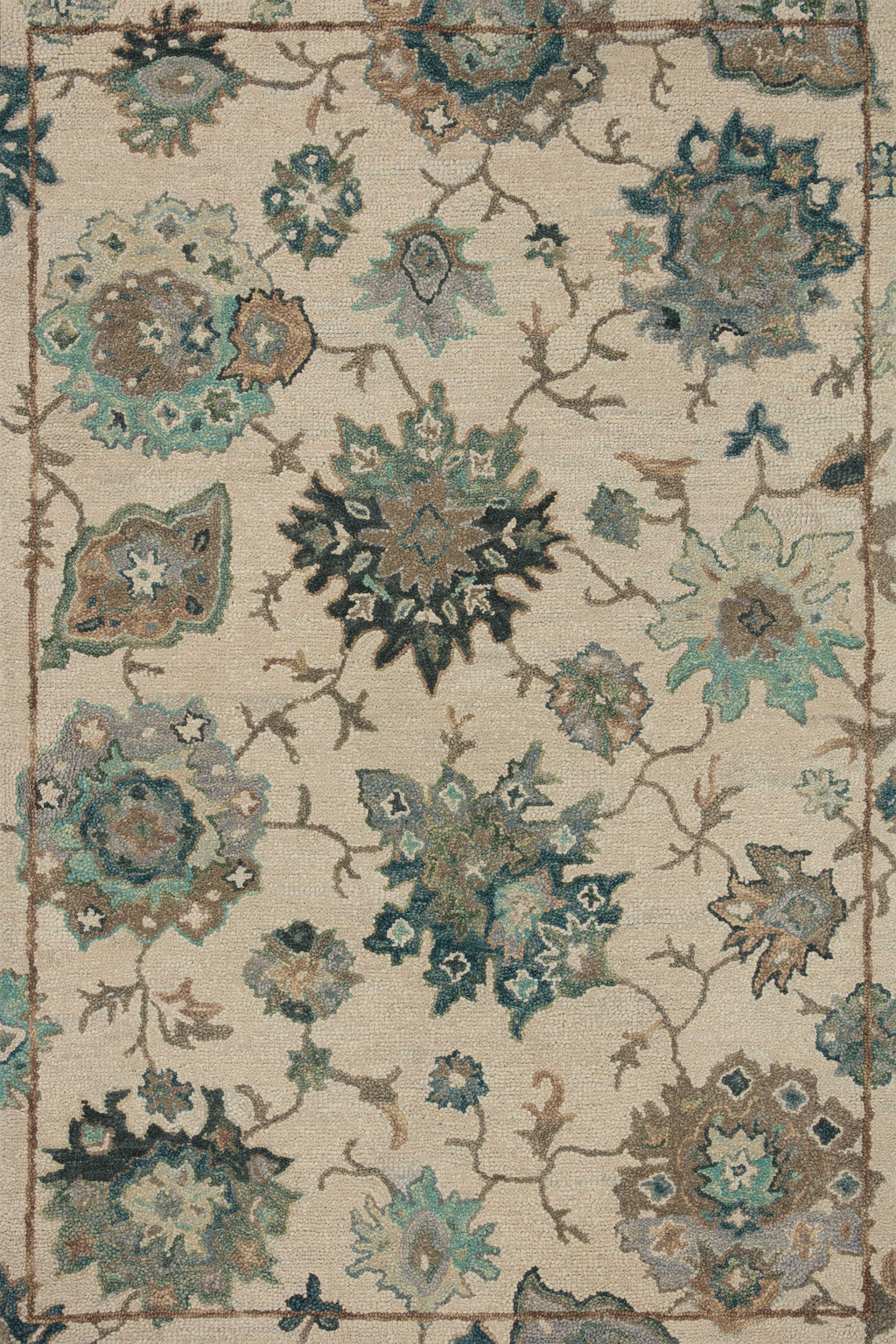 Padma Ivory / Blue 9'-3" x 13' Area Rug - PMA-03 - 9'-3" x 13'