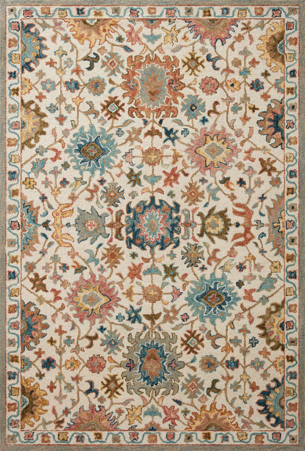 Padma Ivory / Multi 9'-3" x 13' Area Rug - PMA-05 - 9'-3" x 13'