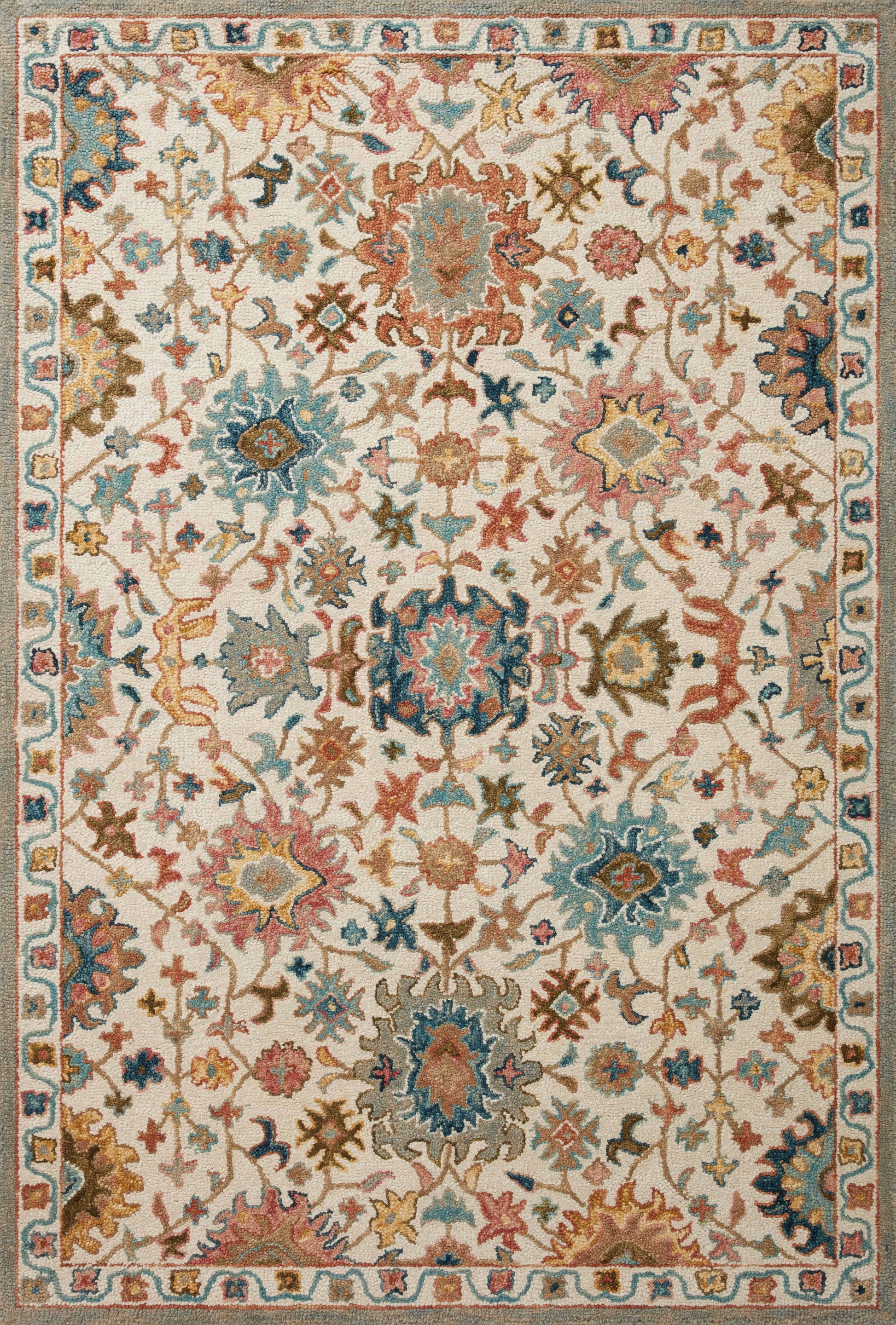 Padma Ivory / Multi 9'-3" x 13' Area Rug - PMA-05 - 9'-3" x 13'
