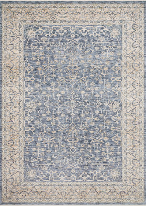 Pandora Dark Blue / Ivory 11'-6" x 15'-6" Area Rug - PAN-04 - 11'-6" x 15'-6"