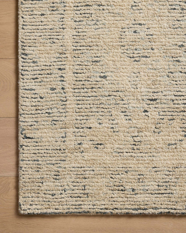 Penny Blue / Natural Rug
