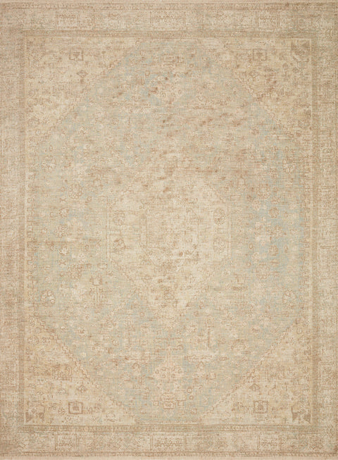 Priya Ocean / Ivory 9'-3" x 13' Area Rug - PRY-01 - 9'-3" x 13'