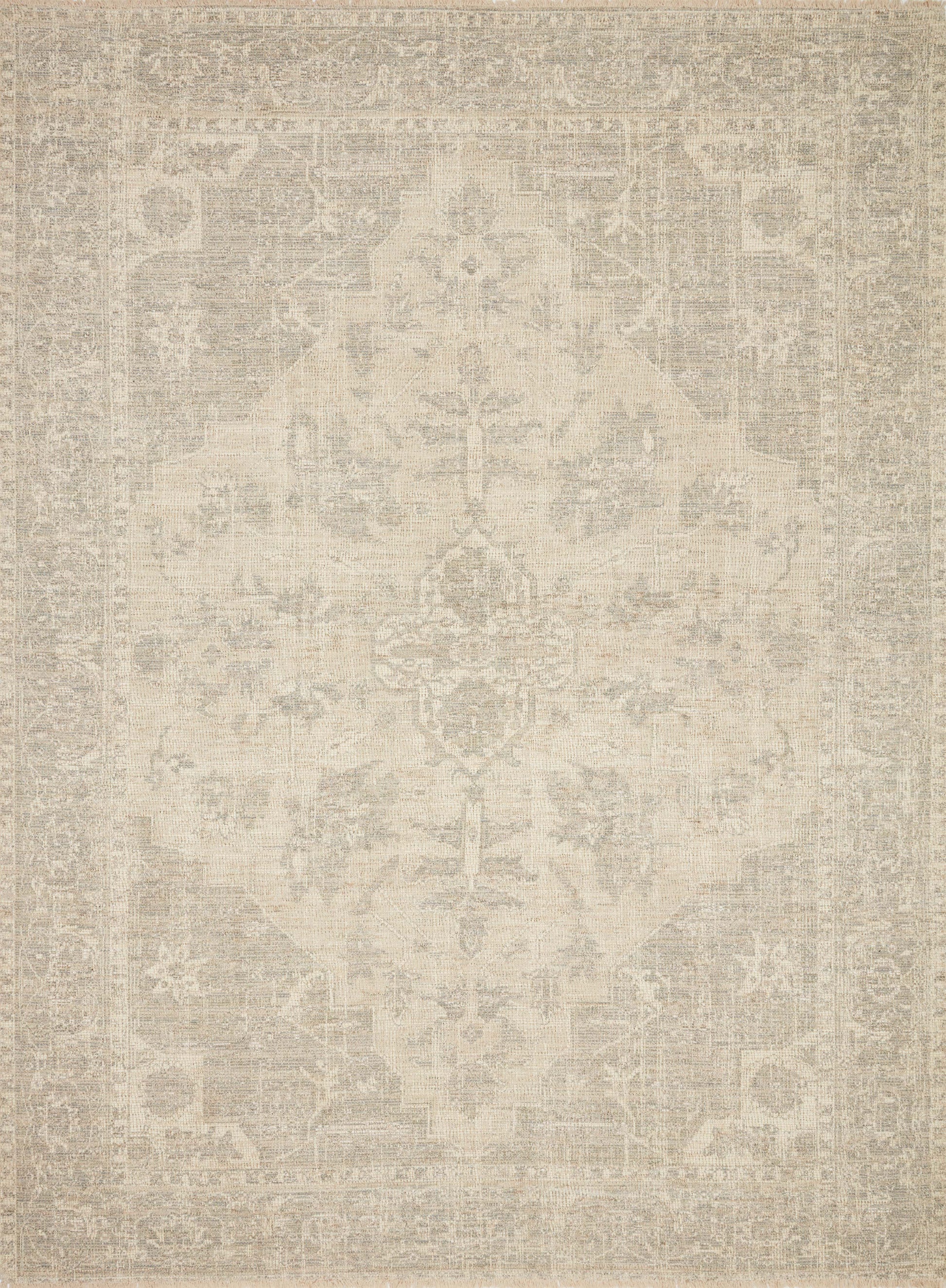 Priya Ivory / Grey 9'-3" x 13' Area Rug - PRY-04 - 9'-3" x 13'