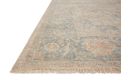 Loloi Priya Bone / Bluestone 9'-3" x 13' Area Rug - PRY-08 - 9'-3" x 13'