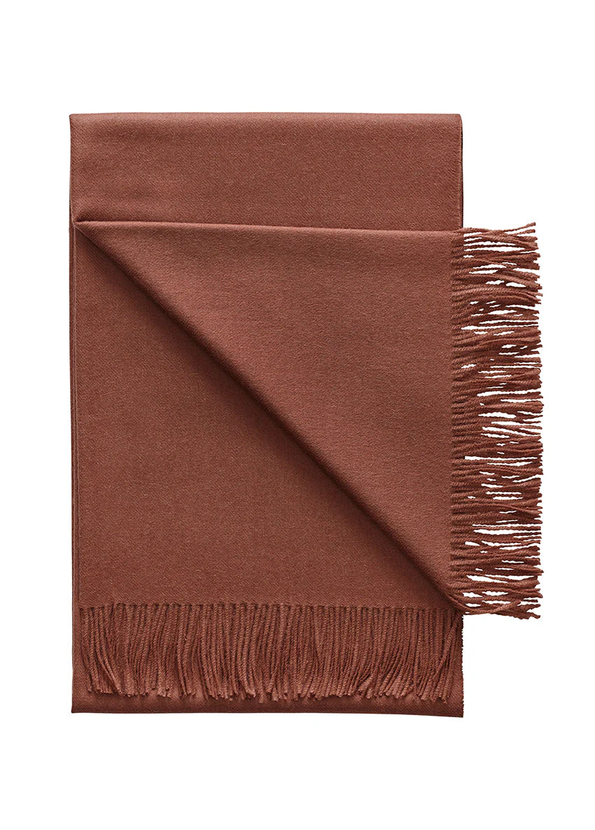 Red Clay Alpaca Throw